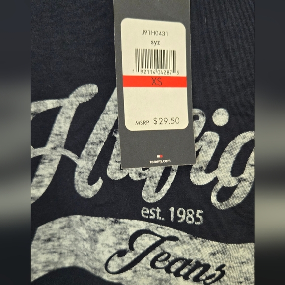 Tommy Hilfiger Blue Baseball Tee - Picture 2 of 3